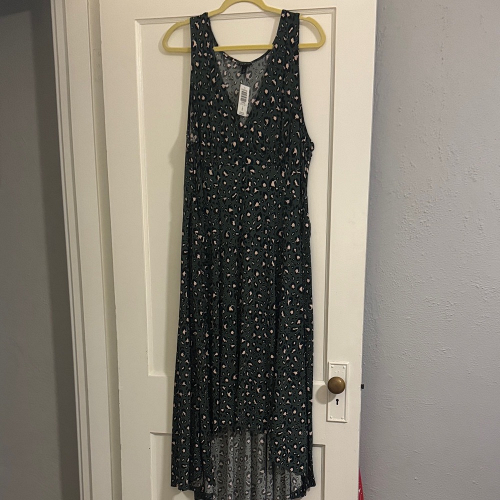 Torrid Black and White High Low Dress